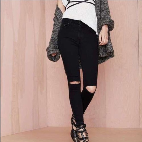 Nasty Gal black “Renegade” skinny jeans - Picture 4 of 11